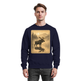 Navy blue Arvenzo Calm Shore sweatshirt with a simple front design, made of soft fabric, casual style for comfortable wear.
