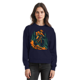 Arvenzo Dirt Rush sweatshirt in navy, front view showing a classic crewneck design and soft fabric.