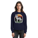 Arvenzo Lone Dusk navy sweatshirt with a simple front design, made from soft fabric, perfect for casual wear.