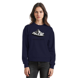 Arvenzo Summit Point sweatshirt in navy with a front basic design, made from soft, comfortable fabric for casual wear.