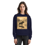 Arvenzo Calm Shore navy sweatshirt with a simple front design, made from soft, comfortable fabric.