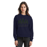 Arvenzo Pine Dusk Sweatshirt in navy with a simple front design, made from soft, comfortable fabric for casual wear.