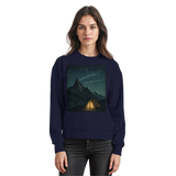 Arvenzo North Light navy sweatshirt with a simple front view, showcasing the classic crewneck design and soft fabric.