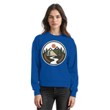 Royal blue Arvenzo Open Ground sweatshirt shown from the front, featuring a classic crew neck and casual fit.