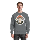 Arvenzo Still Roots sweatshirt in steel grey with a simple front design, made from comfortable fabric, ideal for casual wear.