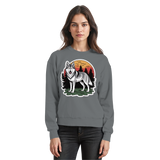 Arvenzo Lone Dusk sweatshirt in steel grey, front view showing a basic crewneck design and solid color fabric.