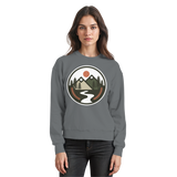 Steel grey Arvenzo Open Ground sweatshirt displayed from the front, showing a simple, solid-colored casual sweatshirt.
