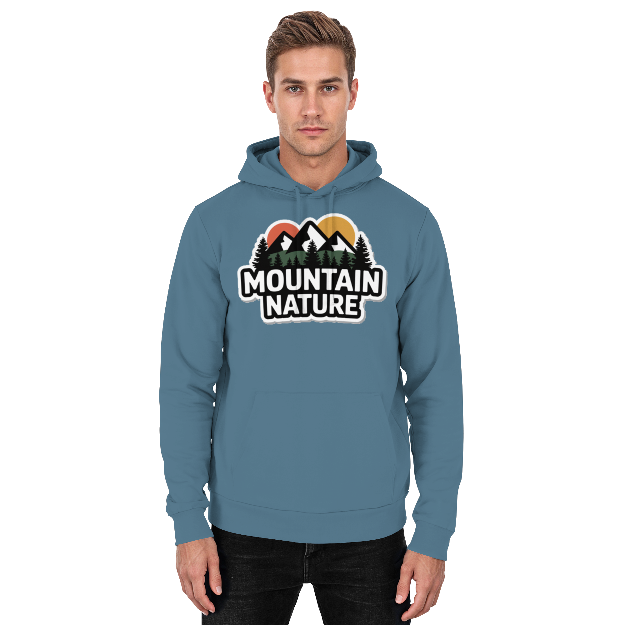 Mountain nature - Basic Unisex Hoodie - Arvenzo