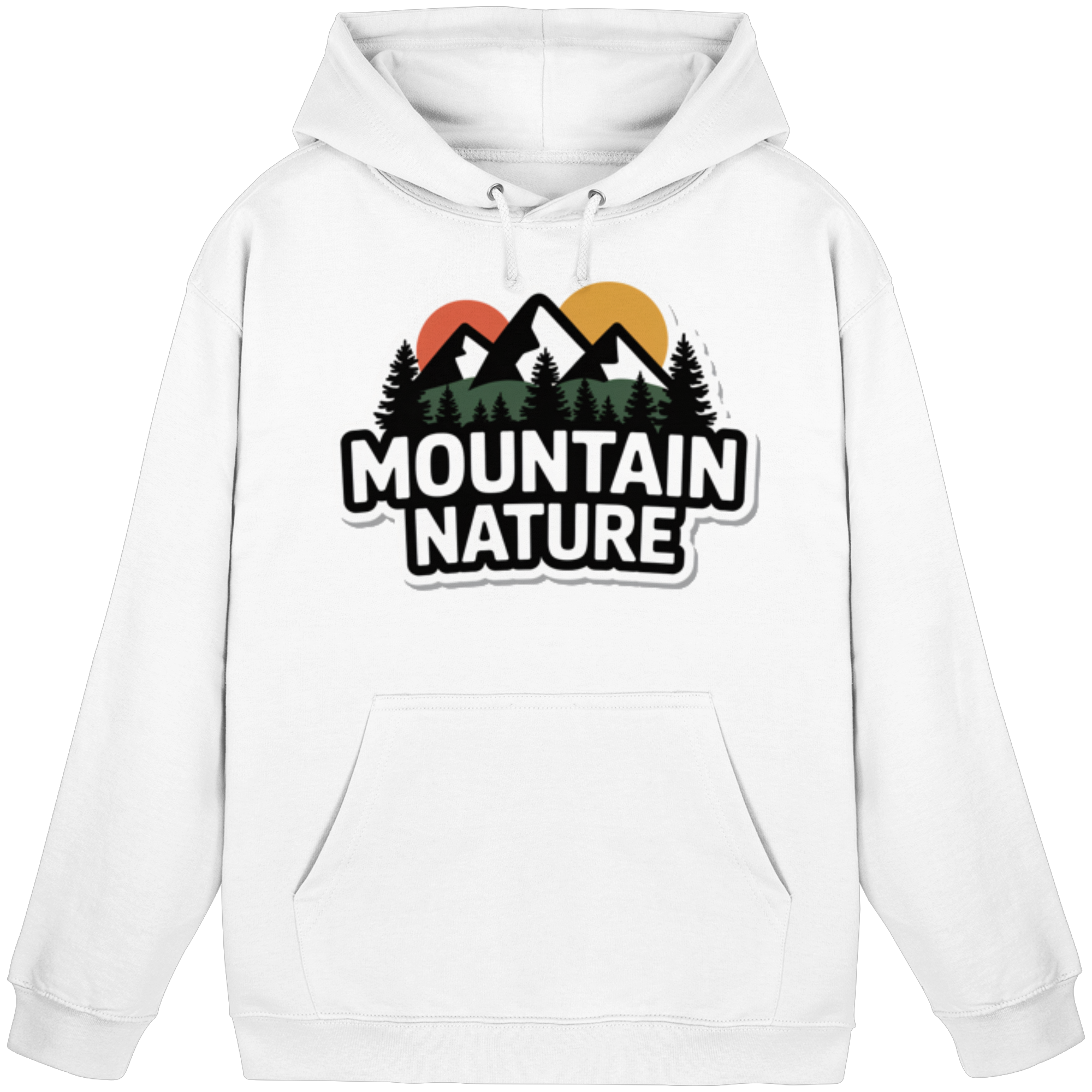 Mountain nature - Basic Unisex Hoodie - Arvenzo