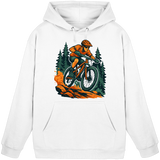 Arvenzo Dirt Rush hoodie in Arctic White, front view of a unisex casual hoodie with a simple design and soft fabric texture.