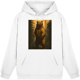 Arvenzo Deep Timber Hoodie in Arctic White, front view, unisex casual hoodie with a simple design and comfortable fit.