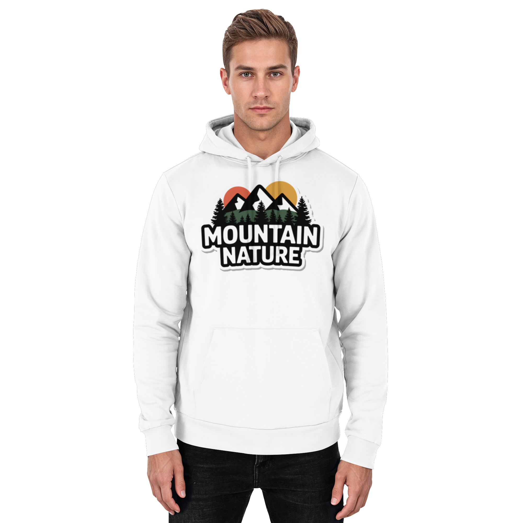 Mountain nature - Basic Unisex Hoodie - Arvenzo