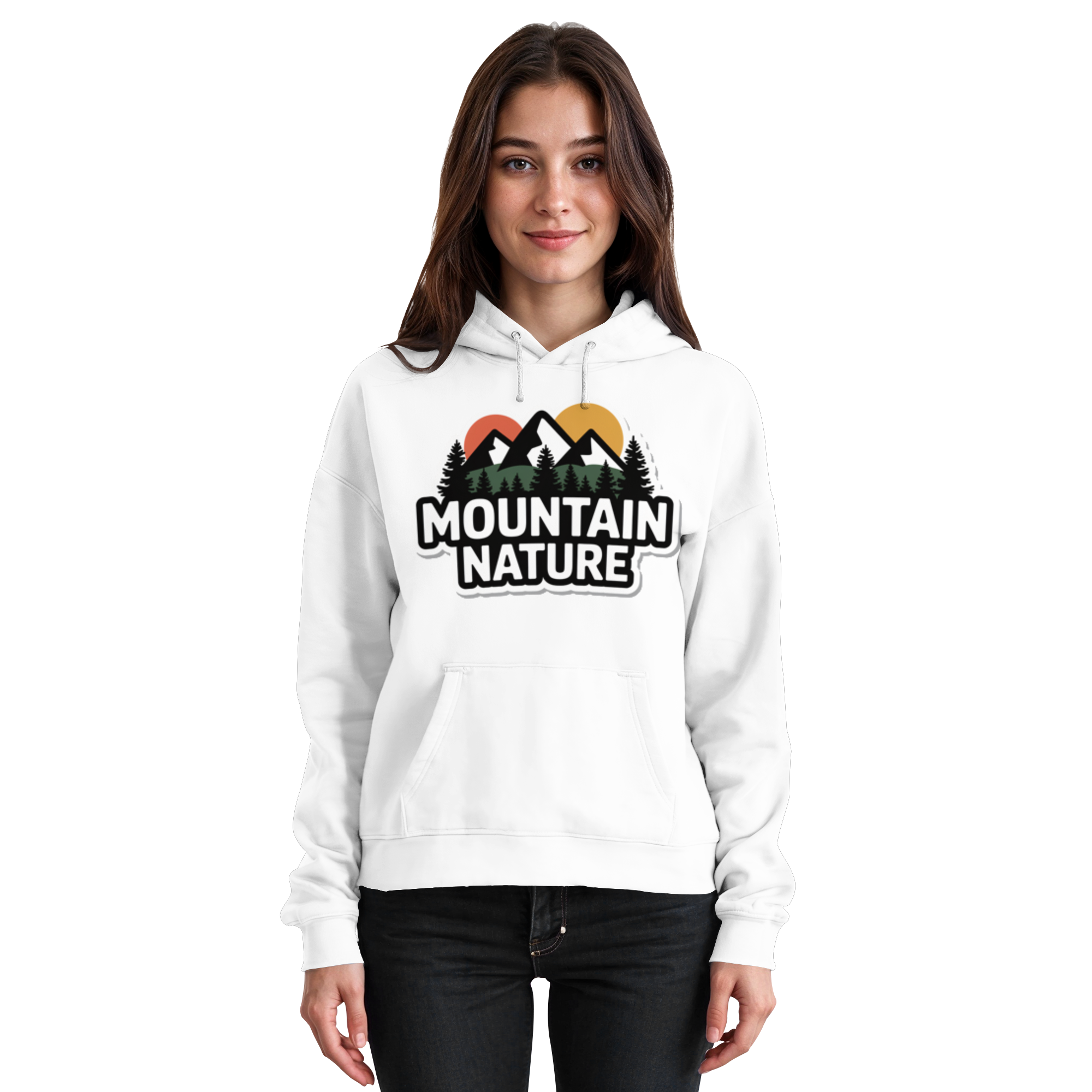 Mountain nature - Basic Unisex Hoodie - Arvenzo