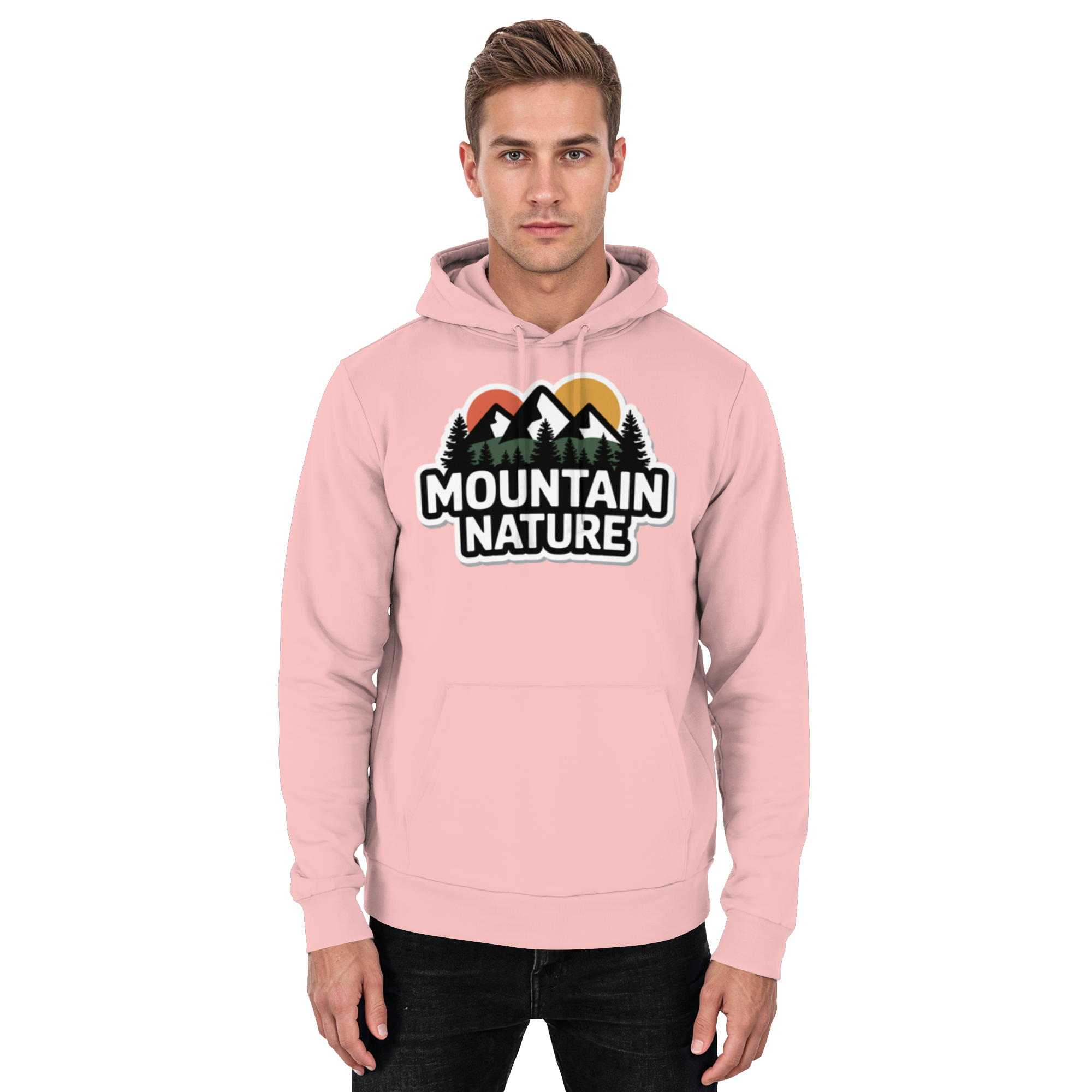 Mountain nature - Basic Unisex Hoodie - Arvenzo