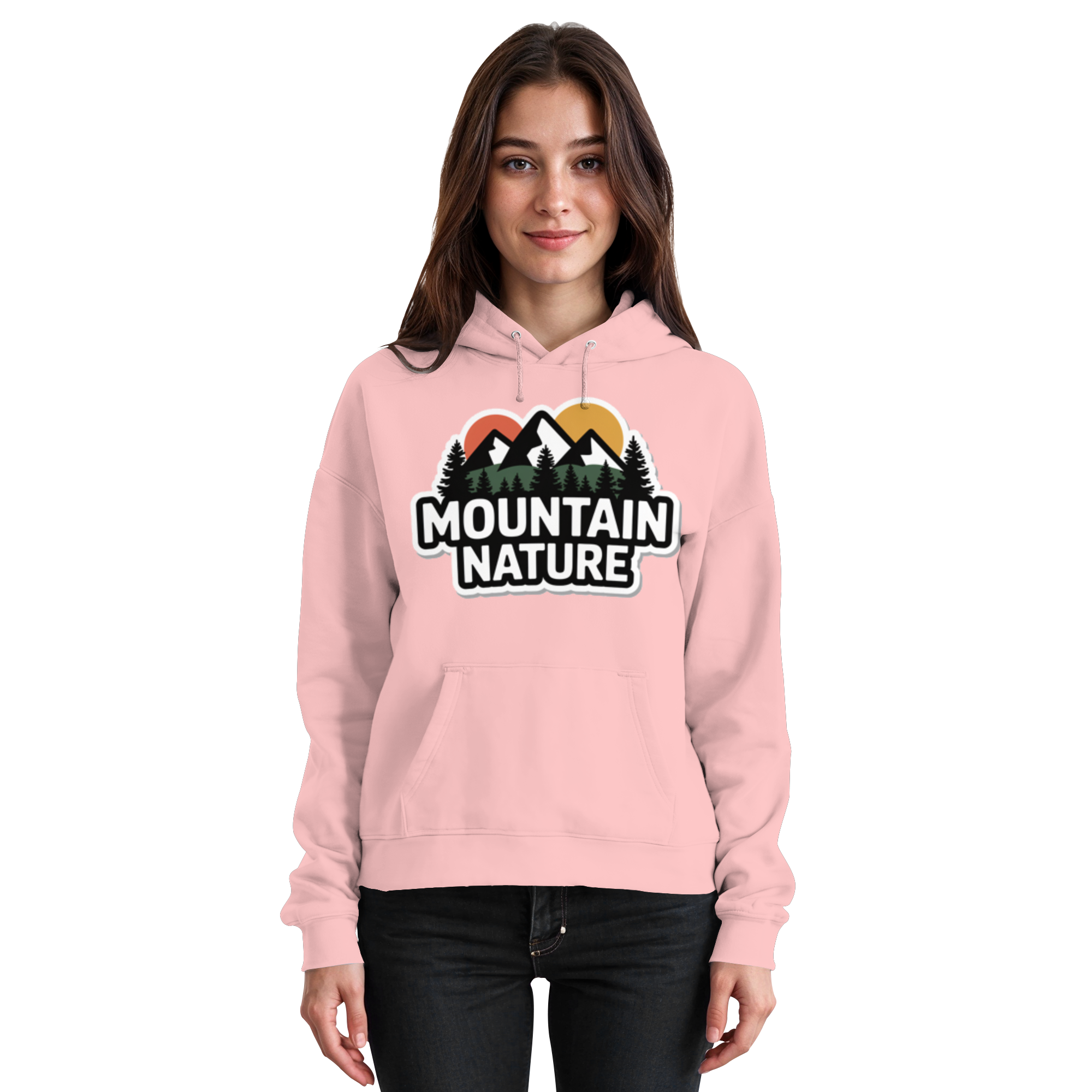 Mountain nature - Basic Unisex Hoodie - Arvenzo