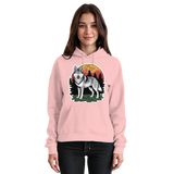 Pink unisex hoodie from Arvenzo's Lone Dusk collection, featuring a simple front design and soft fabric.