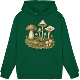 Arvenzo Forest Floor Hoodie in bottle green, unisex hoodie with a front design, casual and comfortable fit.