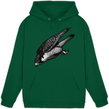 Arvenzo Swift Dive hoodie in bottle green, front view showing unisex design and simple style.