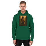 Arvenzo Deep Timber Hoodie in bottle green, unisex hoodie featuring a front design, casual style, and comfortable fit.