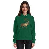 Arvenzo Tundra Walk hoodie in bottle green, front view of a basic unisex hoodie with a relaxed fit and soft fabric.