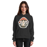 Black unisex hoodie from Still Roots by Arvenzo, featuring a front basic design and comfortable fit.