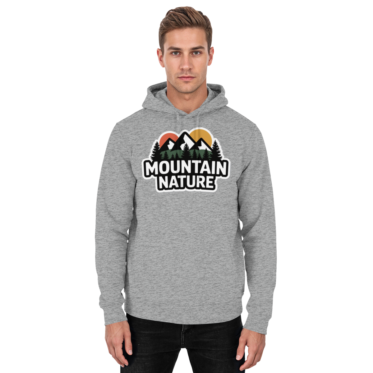 Mountain nature - Basic Unisex Hoodie - Arvenzo