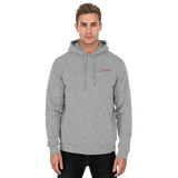 Unisex heather grey Arvenzo Pure Ground Hoodie with front design, casual style, and comfortable fit.