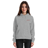 Front view of Arvenzo Pure Ground unisex hoodie in heather grey, showcasing a basic pullover design and soft fabric.
