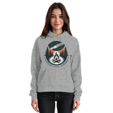 Heather grey Arvenzo Star Map Hoodie, front view showing star constellation design on unisex hoodie.