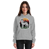 Unisex Heather Grey Arvenzo Lone Dusk hoodie with front design, casual fit, and soft fabric for everyday wear.