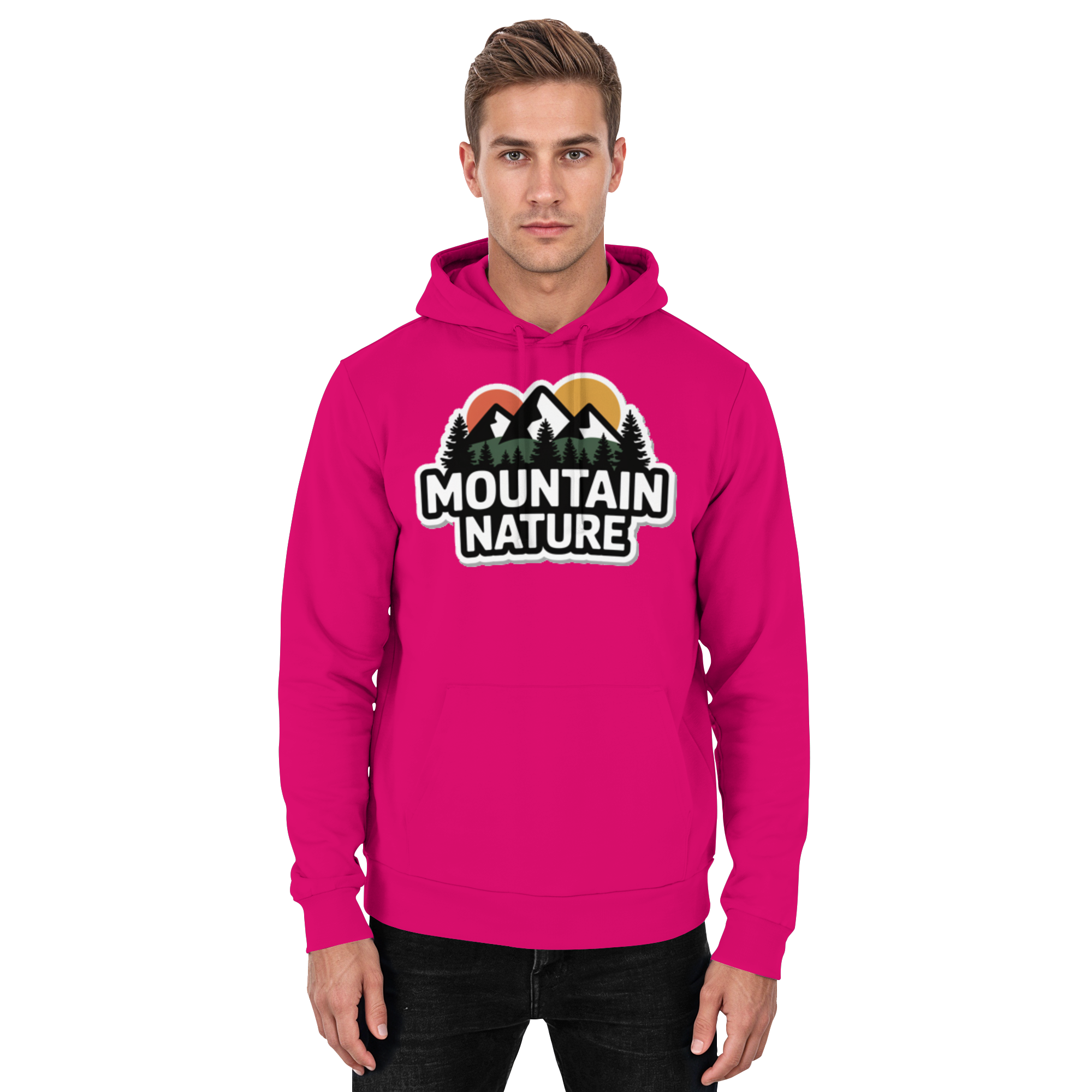 Mountain nature - Basic Unisex Hoodie - Arvenzo