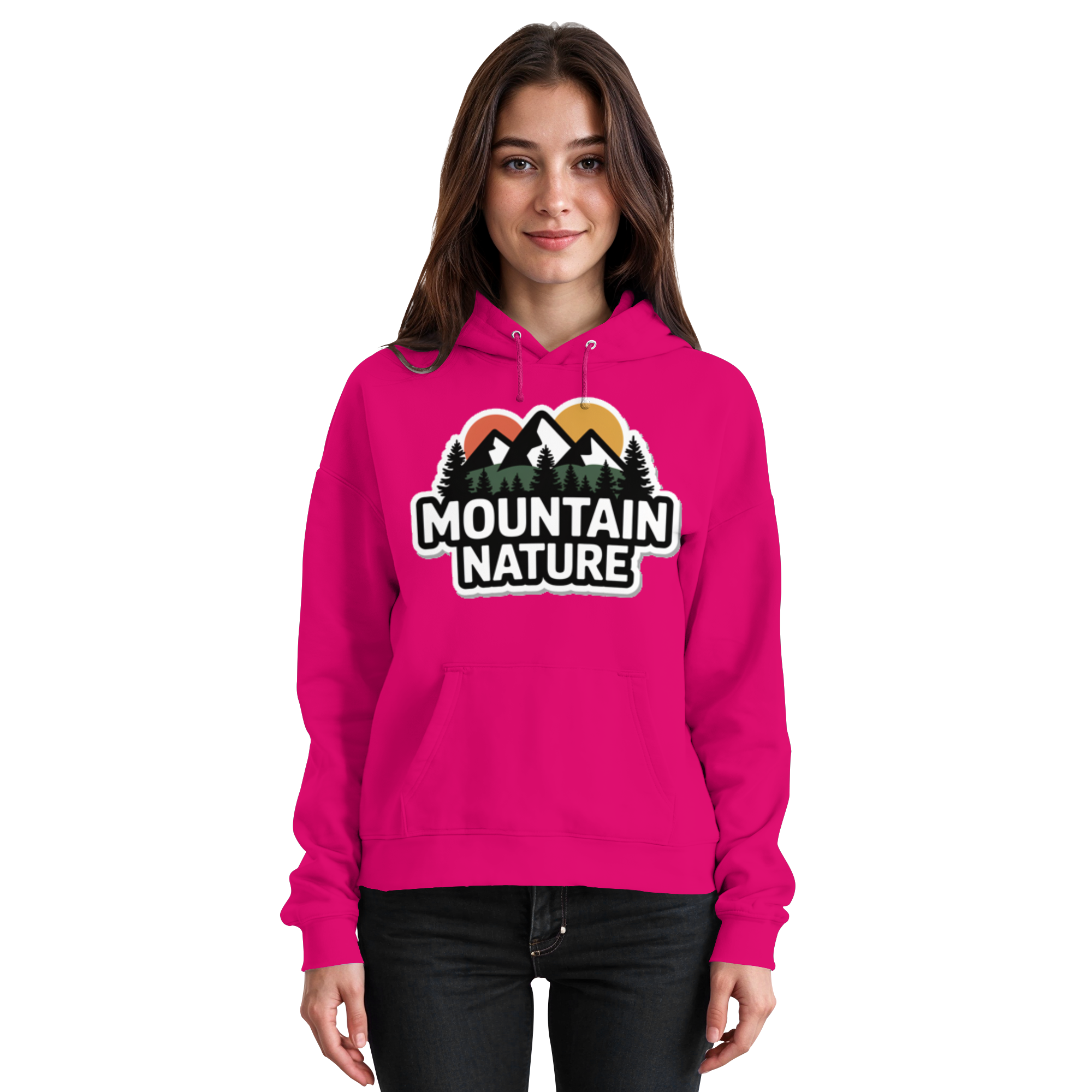 Mountain nature - Basic Unisex Hoodie - Arvenzo
