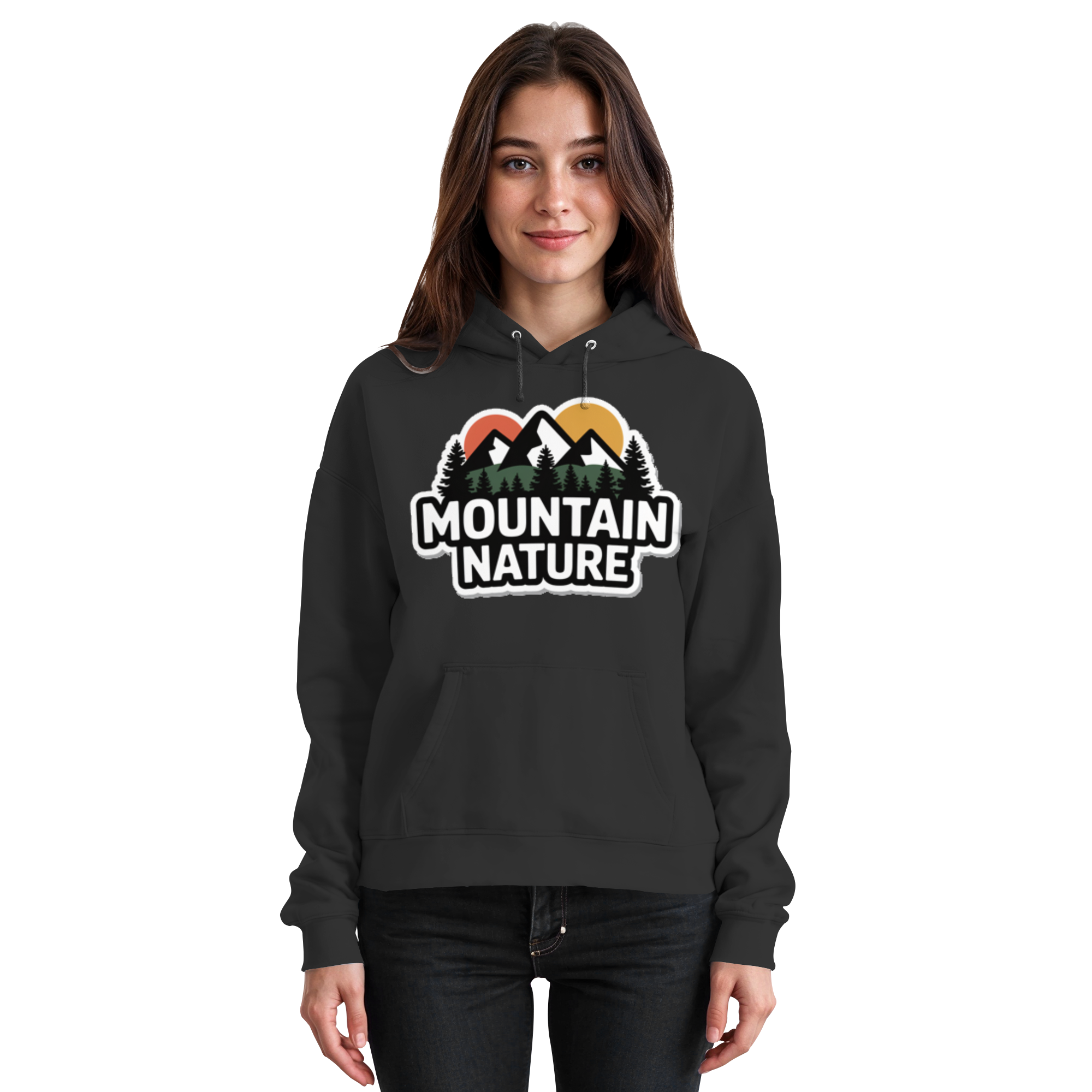 Mountain nature - Basic Unisex Hoodie - Arvenzo