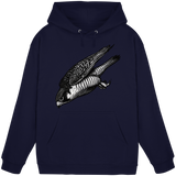 Arvenzo Swift Dive unisex hoodie in navy with a front basic design, made from comfortable hoodie fabric.