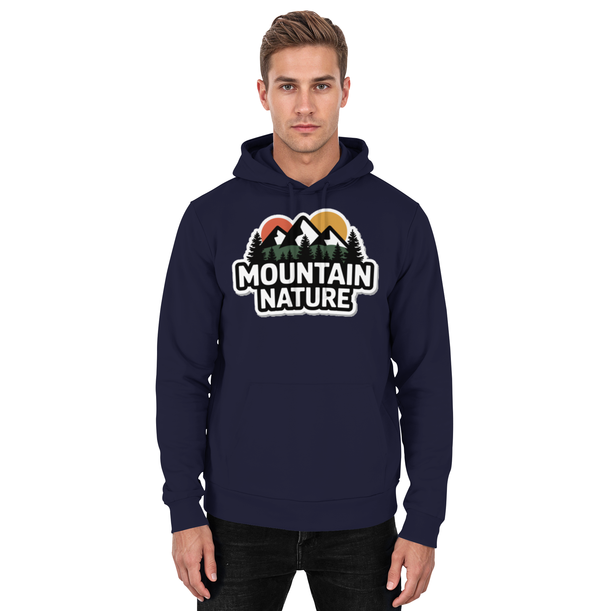 Mountain nature - Basic Unisex Hoodie - Arvenzo
