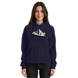 Arvenzo Summit Point hoodie in navy, front view showing classic unisex design and comfortable fit.