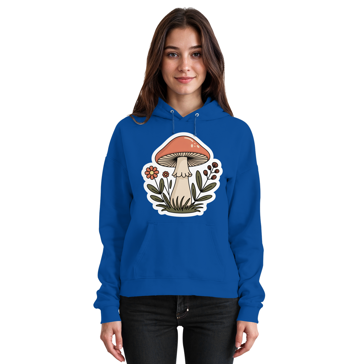 Royal blue unisex hoodie by Arvenzo featuring a simple front design, soft fabric, and comfortable fit.