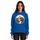 Royal blue unisex Open Ground hoodie by Arvenzo, front view showing a simple, comfortable hoodie with a hood and long sleeves.