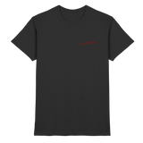 Black unisex Pure Ground shirt by Arvenzo, featuring a clean front design and a comfortable fit, shown from the front view.