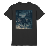 Front view of Arvenzo Pack North unisex black shirt, showcasing a sleek, premium design and comfortable fit.