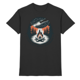 Black unisex Star Map Shirt by Arvenzo featuring a celestial star pattern on the front.