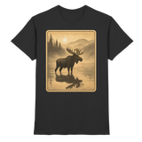 Front view of Arvenzo Calm Shore unisex black shirt featuring a relaxed fit and minimalist design.