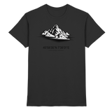 Black Arvenzo Summit Point unisex shirt, front view showing the premium fabric and classic fit.