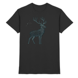 Black Arvenzo Mist Crown unisex shirt front view, premium cotton fabric, stylish casual fit, minimalist design.