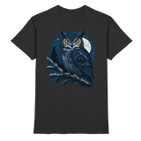 Black Arvenzo Night Watch unisex shirt front view, showcasing a premium design and comfortable fit.