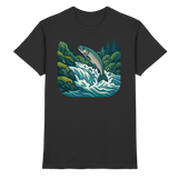 Front view of Arvenzo unisex Silver Run shirt in black with a sleek, premium design and comfortable fit.