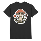 Black unisex Still Roots shirt by Arvenzo featuring a front design, made from premium quality fabric.