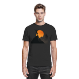Black Arvenzo Bold Ascent unisex shirt, front view showing stylish design and comfortable fit.