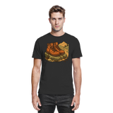 Black Arvenzo Trail Rest unisex shirt, front view showcasing the premium design and comfortable fit.