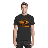 Black Arvenzo Elk Meadow unisex shirt featuring a front view with a sleek, premium design and comfortable fit.